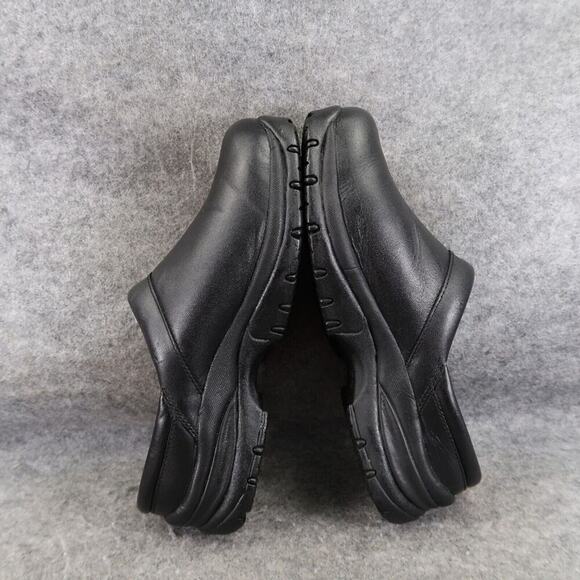 Pothia Shoes Womens 37 Clog Slip On Comfort Walking Work Leather Black Classic - Picture 8 of 14
